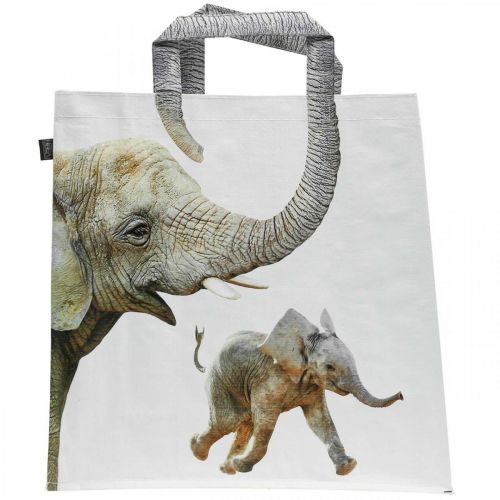Floristik24 Shopper tas, boodschappentas B39.5cm tas olifant