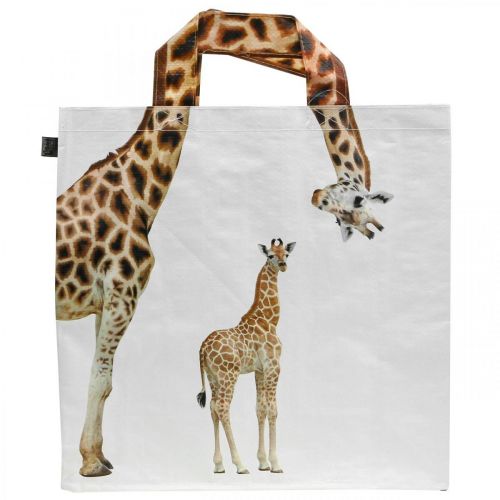 Floristik24 Shopper tas, boodschappentas B39.5cm tas giraf