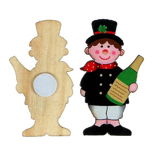 Floristik24 Nieuwjaarsschoorsteenveger 5cm 24p