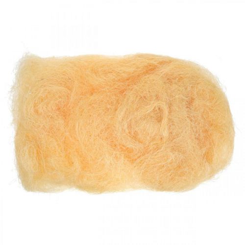 Floristik24 Sisal Abrikoos natuurlijk materiaal vulling wol deco fiber 300g