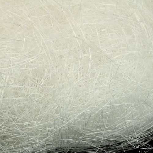 Floristik24 Sisalgras wit, sisalgras voor knutselen, knutselmateriaal natuurlijk materiaal 300g