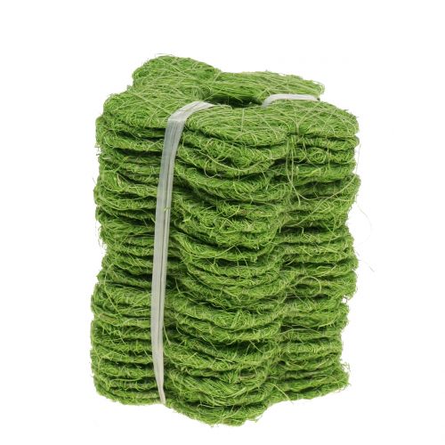Floristik24 Sisal bloem groen Ø7.5cm 25st