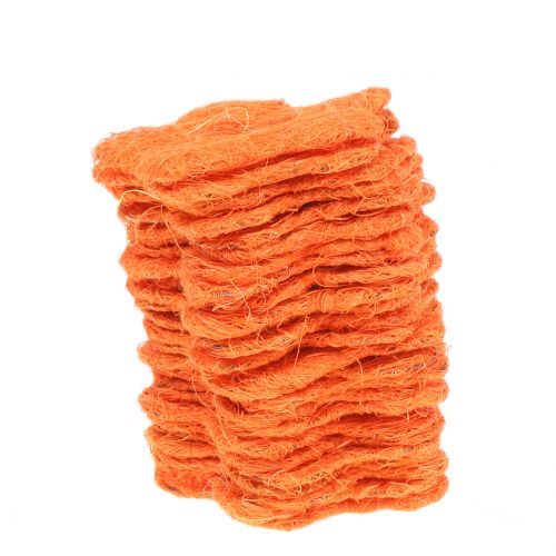 Floristik24 Sisalbloem oranje Ø7,5cm 25 st