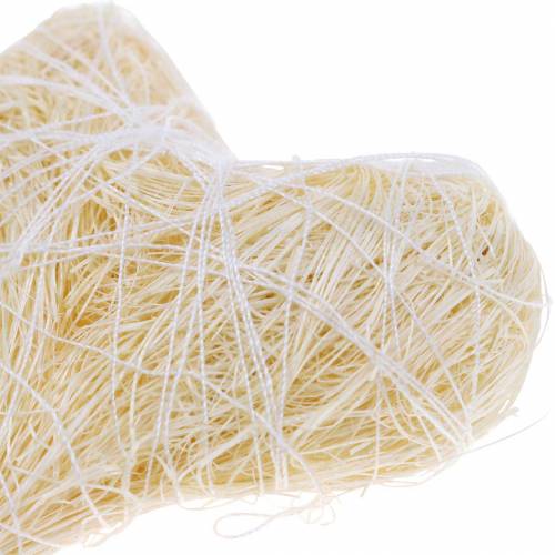 Artikel Sisal hart crème 5cm 24 st