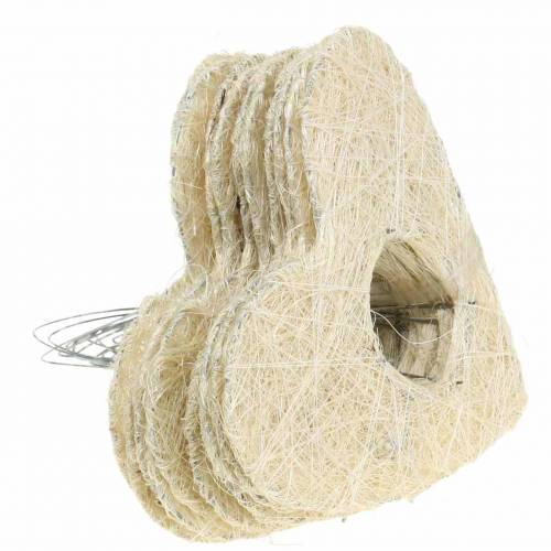 Floristik24 Sisal sleeve hart gebleekt 25,5cm 10st