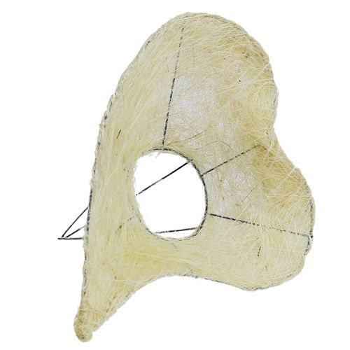 Floristik24 Sisal manchet hart gebleekt 27cm 1st