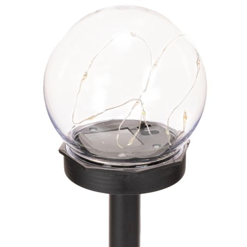 Tuinlamp, bolvormige lamp met grondpen voor buitenverlichting, 36 cm, 4 stuks | Floristik24.nl