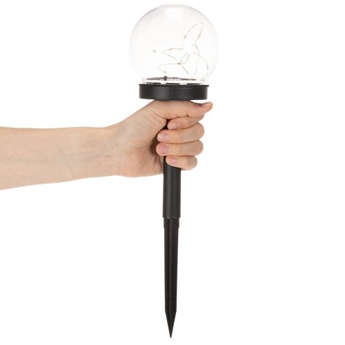 Tuinlamp, bolvormige lamp met grondpen voor buitenverlichting, 36 cm, 4 stuks | Floristik24.nl