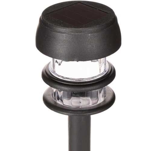 Solar tuinverlichting met grondpen, buitenlampen voor tuinpaden, 35 cm, 6 stuks | Floristik24.nl