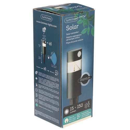 Solar tuinlamp met bewegingssensor, LED, 34 cm | Floristik24.nl