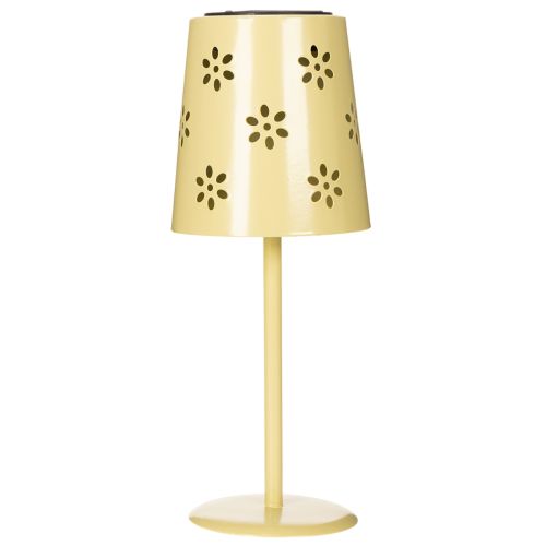 Artikel Solar tafellamp met verfijnd bloemenpatroon voor balkon of terras, 28 cm