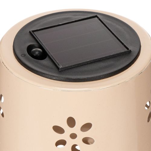 Artikel Tafellamp met bloemenpatroon, op zonne-energie, voor romantische tuinverlichting, 28 cm