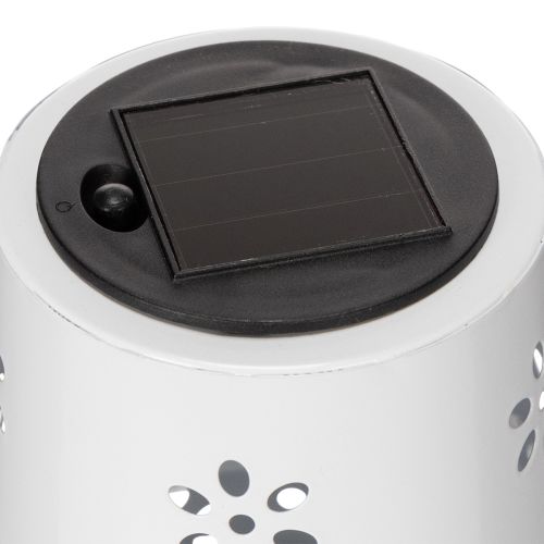 Artikel Solar tafellamp met bloemenpatroon voor verlichting op balkon, terras of in de tuin, 28 cm