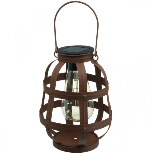 Floristik24 Solarlamp, tuinlamp, decoratieve lantaarn warm wit Ø14,5cm H19cm