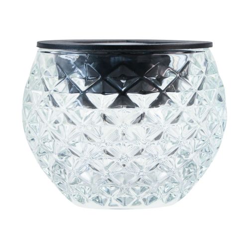 Floristik24 Solarlamp balkon tafellamp solar glas Ø7,5cm H6cm