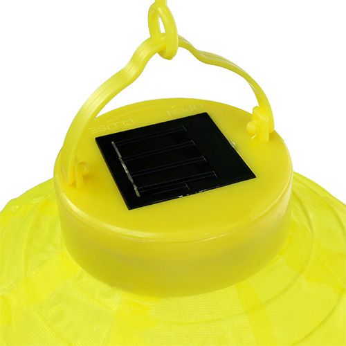 Artikel Lampion LED met solar 20cm geel