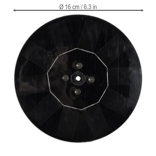 Artikel Zonne-energiepomp voor tuinvijvers, drijvende decoratieve waterpartij met LED-verlichting, 16 cm