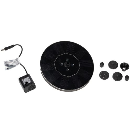 Artikel Zonne-energiepomp voor tuinvijvers, drijvende decoratieve waterpartij met LED-verlichting, 16 cm