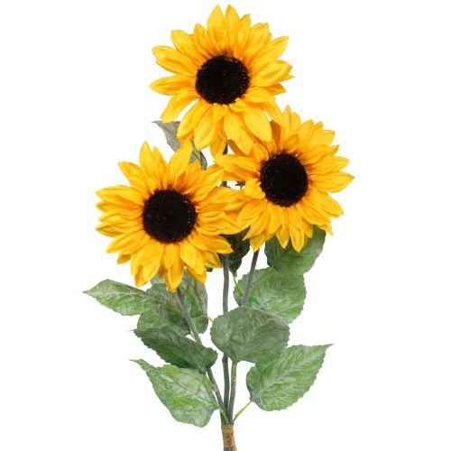 Floristik24 Kunstplanten, zonnebloem kunstbloemen geel 74cm 3st