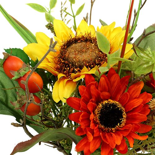 Floristik24 Boeket zonnebloemen geel 24cm