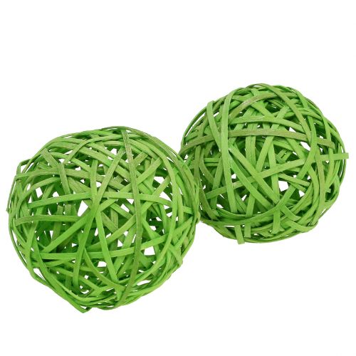 Floristik24 Chipbal lichtgroen Ø8cm 4 st