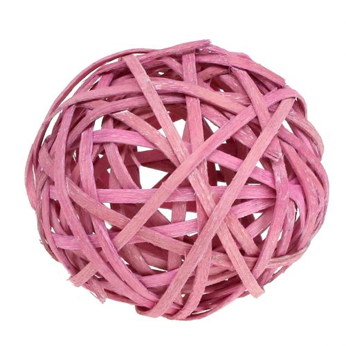 Floristik24 Spanbal Rosa Ø6cm 6st