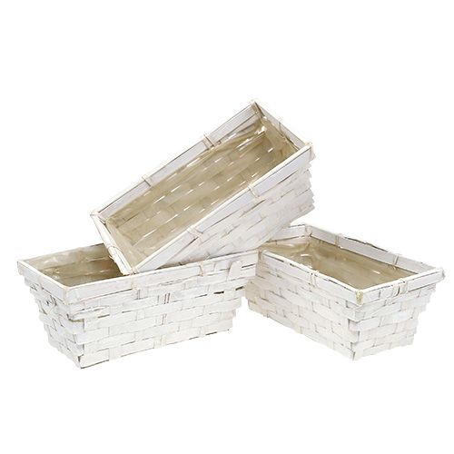 Floristik24 Frietmandjesset vierkant gewit 20cm x 11cm 8 stuks