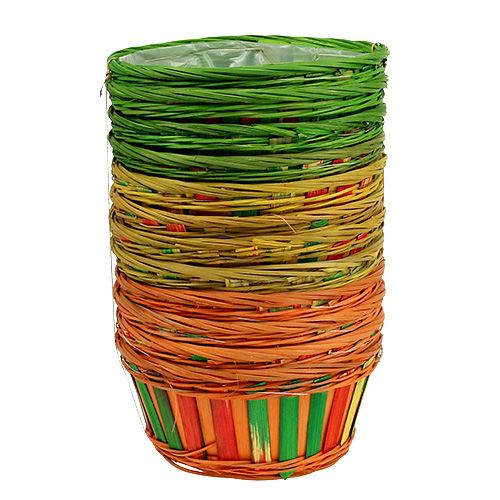 Artikel Frietenschaal rond veelkleurig Ø 20cm 12 st