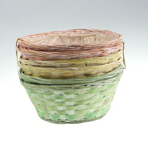 Floristik24 Spaanplaat rond veelkleurig 6 stuks Ø 25cm