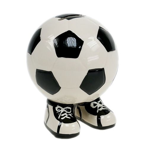 Floristik24 Spaarpot voetbal 12cm