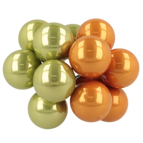 Mini kerstballen aan een