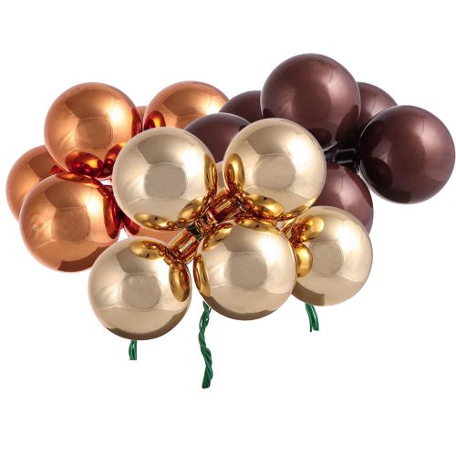 Artikel Spiegelbessen Kerstballen goudbruin Ø40mm 32 st