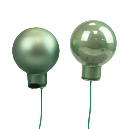 Floristik24 Spiegelbessen pastelgroen mix Ø20mm 140st