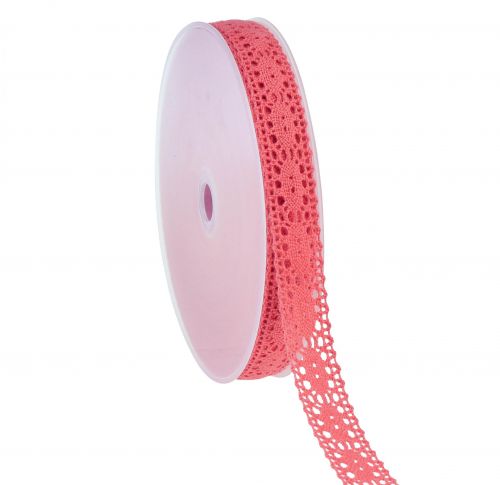 Artikel Kantlint cadeaulint roze koraal 18mm 20m