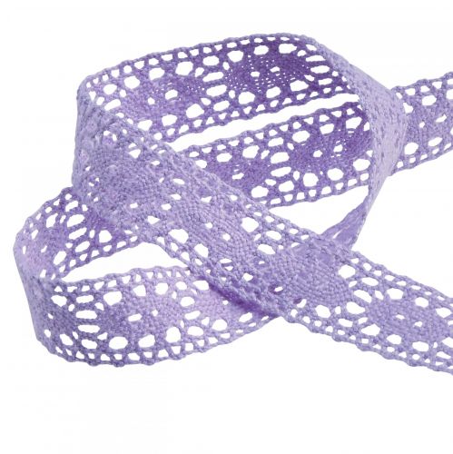 Artikel Kantlint Paars Decoratief Lint Bloem Lente B18mm L20m