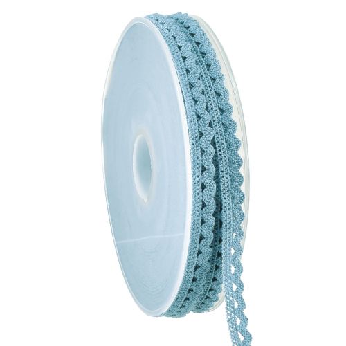 Floristik24 Kanten rand blauw decoratief lint B9mm L20m
