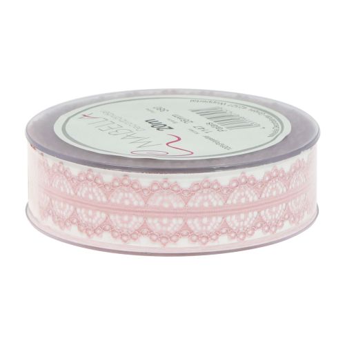 Artikel Kantlint cadeaulint lint kant oudroze 26mm 20m