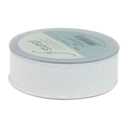 Artikel Kantlint cadeaulint wit decoratief lint kant 28mm 20m