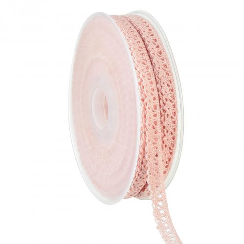 Kanten rand roze decoratief lint gehaakt kant B12mm L20m