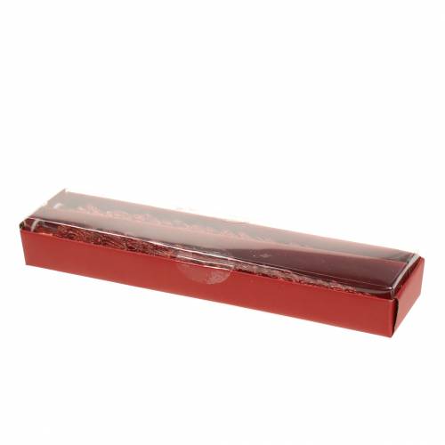 Floristik24 Taps kaars dennen rood 30mm×260mm 2st