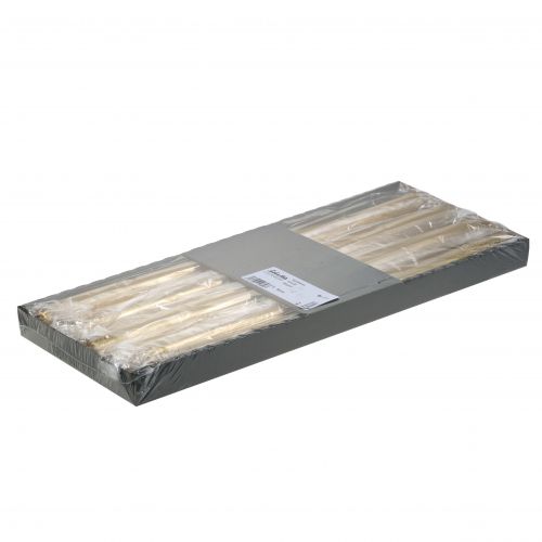 Floristik24 Conische kaarsen 400/25 goud 8st
