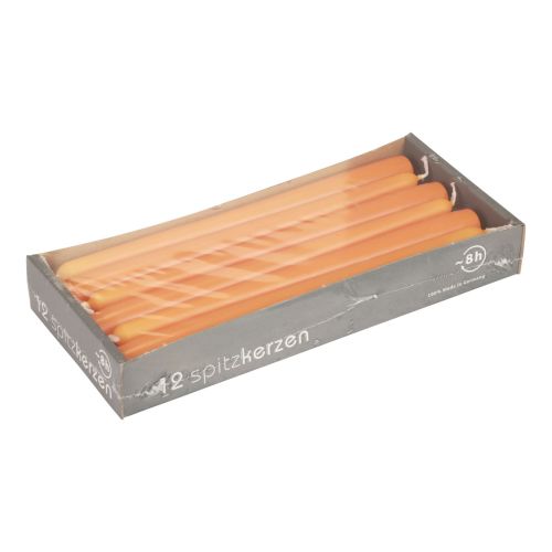 Artikel Conische kaarsen Wenzel kaarsen oranje 250/23mm 12 st