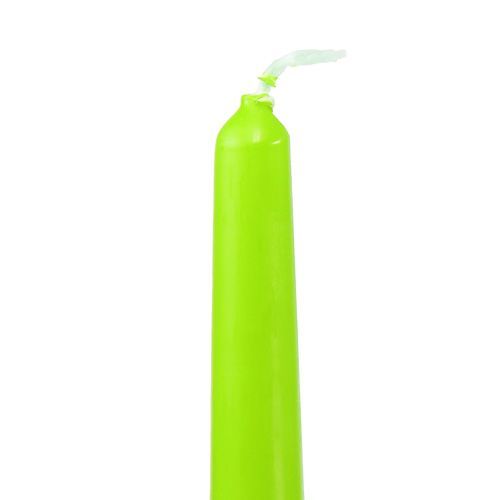 Artikel Conische kaarsen 250/23 lichtgroen 12 st.