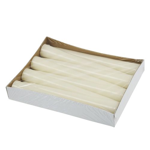 Floristik24 Puntkaarsen 300/40 8st. wollweiß