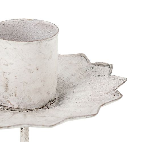 Floristik24 Conische kandelaar voor het plakken van Ø7cm crème 4 stuks