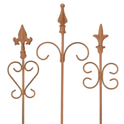 Floristik24 Vintage Tuindecoratie Stok Edelrost Decoratie Assorti 58cm 3st