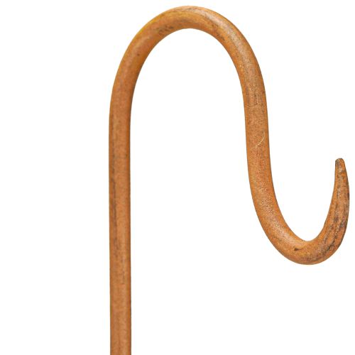 Floristik24 Staaf met haak roest decoratie tuin metaal decoratie H80cm 3st