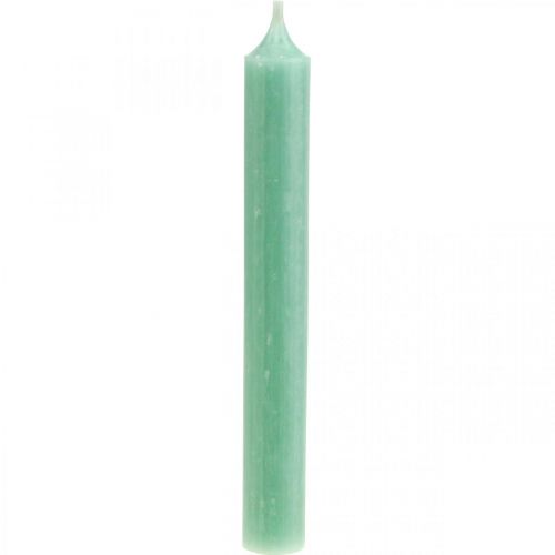Floristik24 Stokkaarsen groene kaarsen jade kaars decoratie Ø21mm 170mm 6 st