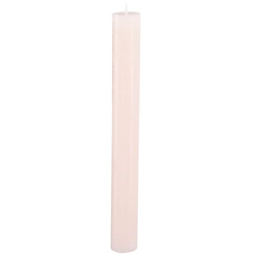 Artikel Effen kaarsen roze stokkaarsen lichtroze 34x300mm 4 st