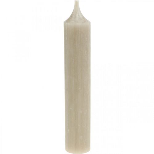 Floristik24 Taper kaarsen korte kaarsen bruin herfstdecoratie Ø21/110mm 6 st